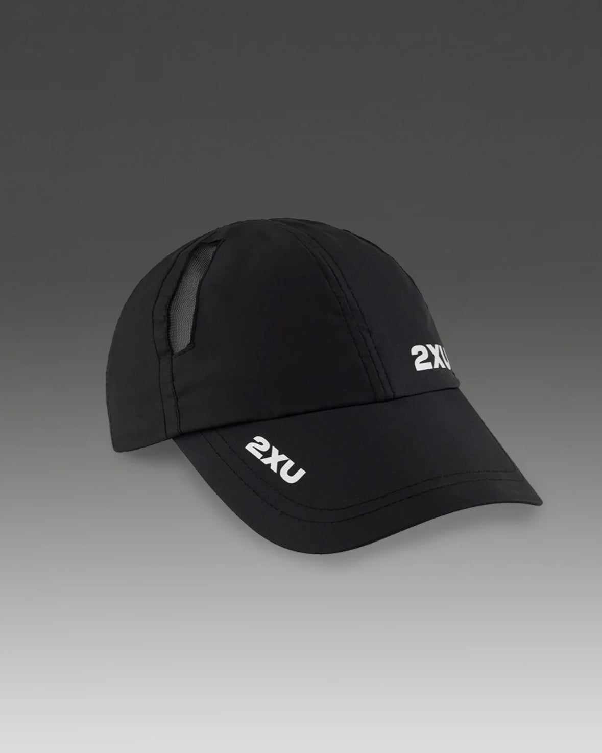 2XU Lightweight 6-panel run cap - BLK/BLK