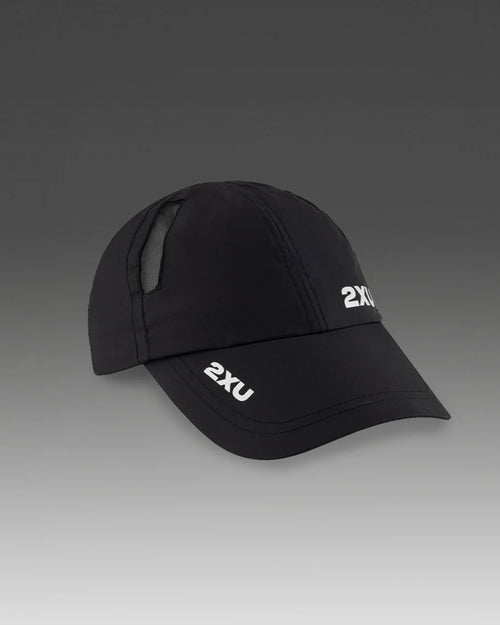 2XU Lightweight 6-panel run cap - BLK/BLK