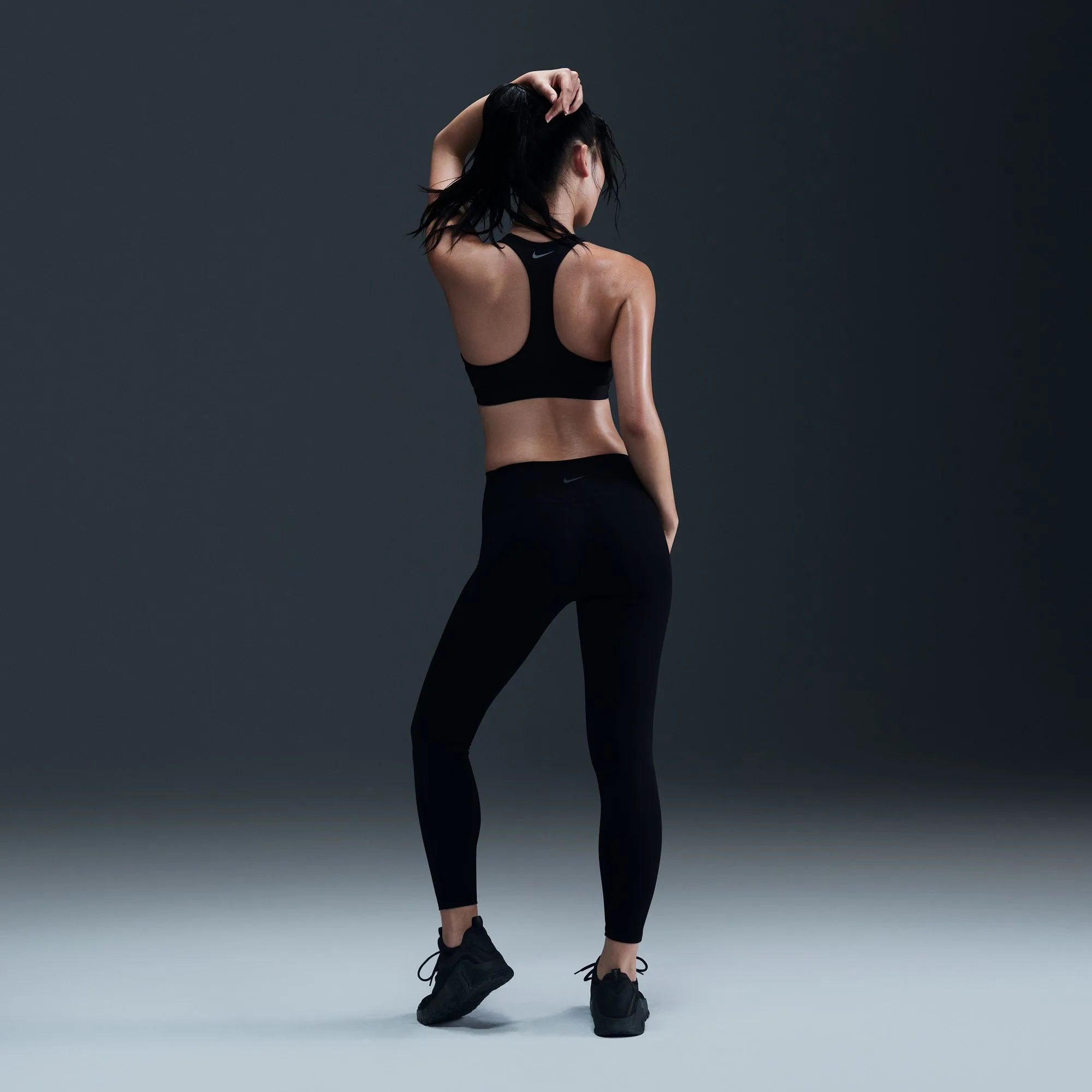Nike One Seamless Front High-Waisted Full-Lenght Legging - Black