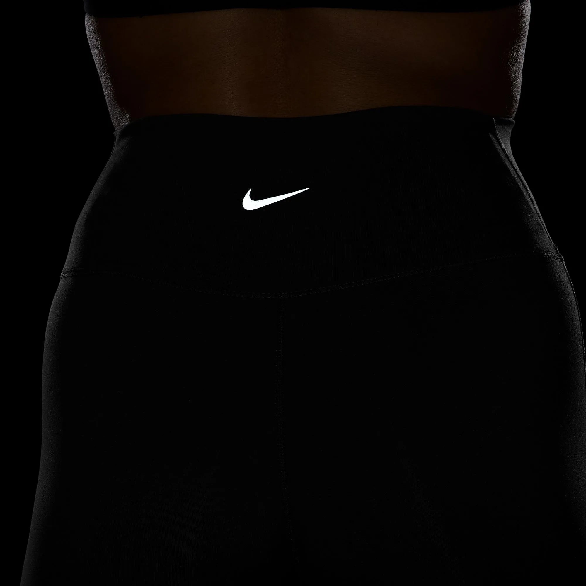 Nike One Seamless Front High-Waisted Full-Lenght Legging - Black