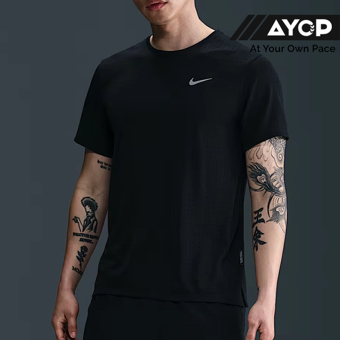 Nike Miler Breathe Dri-FIT Short Sleeve Men's Running T-Shirt - Black