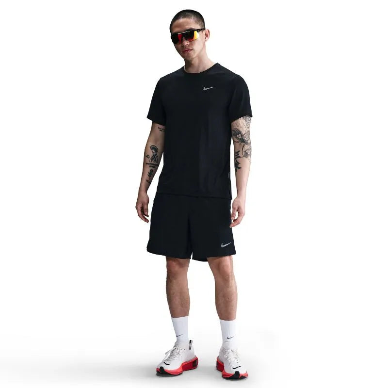 Nike Miler Breathe Dri-FIT Short Sleeve Men's Running T-Shirt - Black