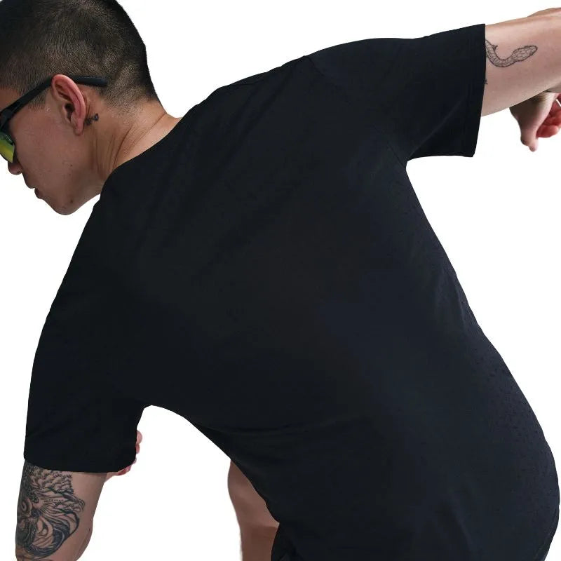 Nike Miler Breathe Dri-FIT Short Sleeve Men's Running T-Shirt - Black