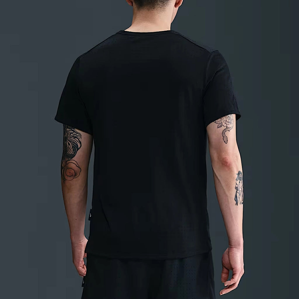 Nike Miler Breathe Dri-FIT Short Sleeve Men's Running T-Shirt - Black