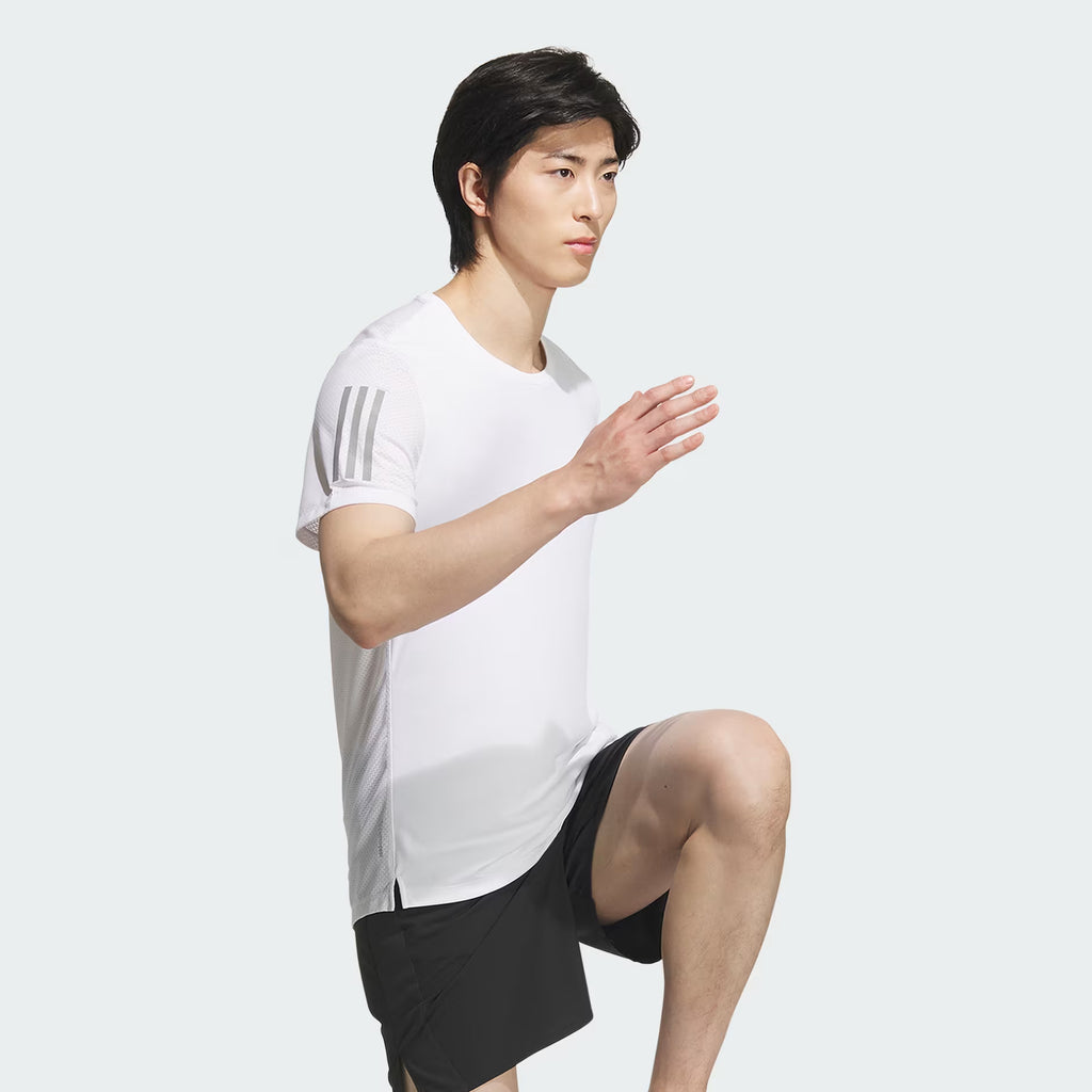 Adidas OTR Climacool Cooler Quick-Dry Breathable Men's Running T-Shirt - White