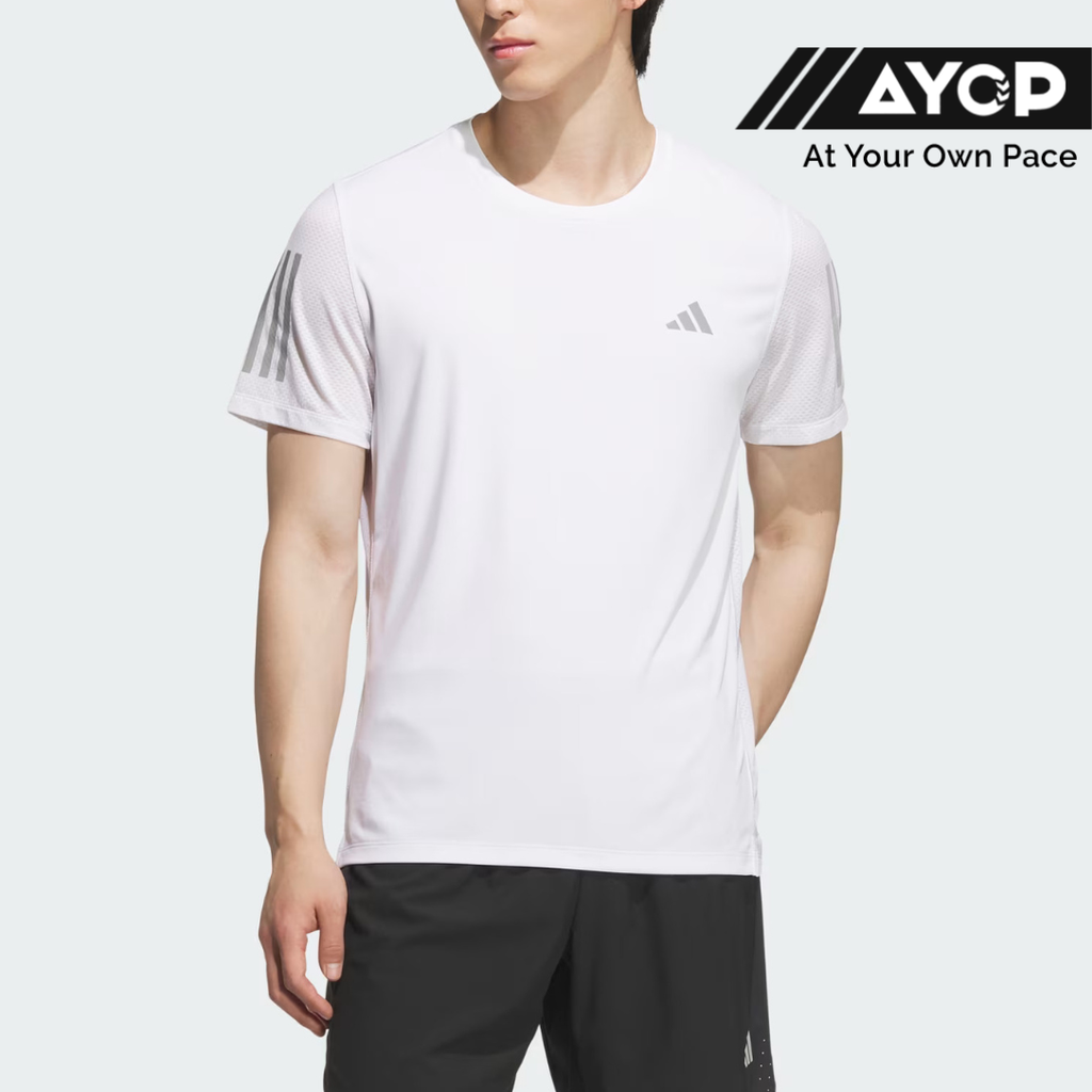 Adidas OTR Climacool Cooler Quick-Dry Breathable Men's Running T-Shirt - White