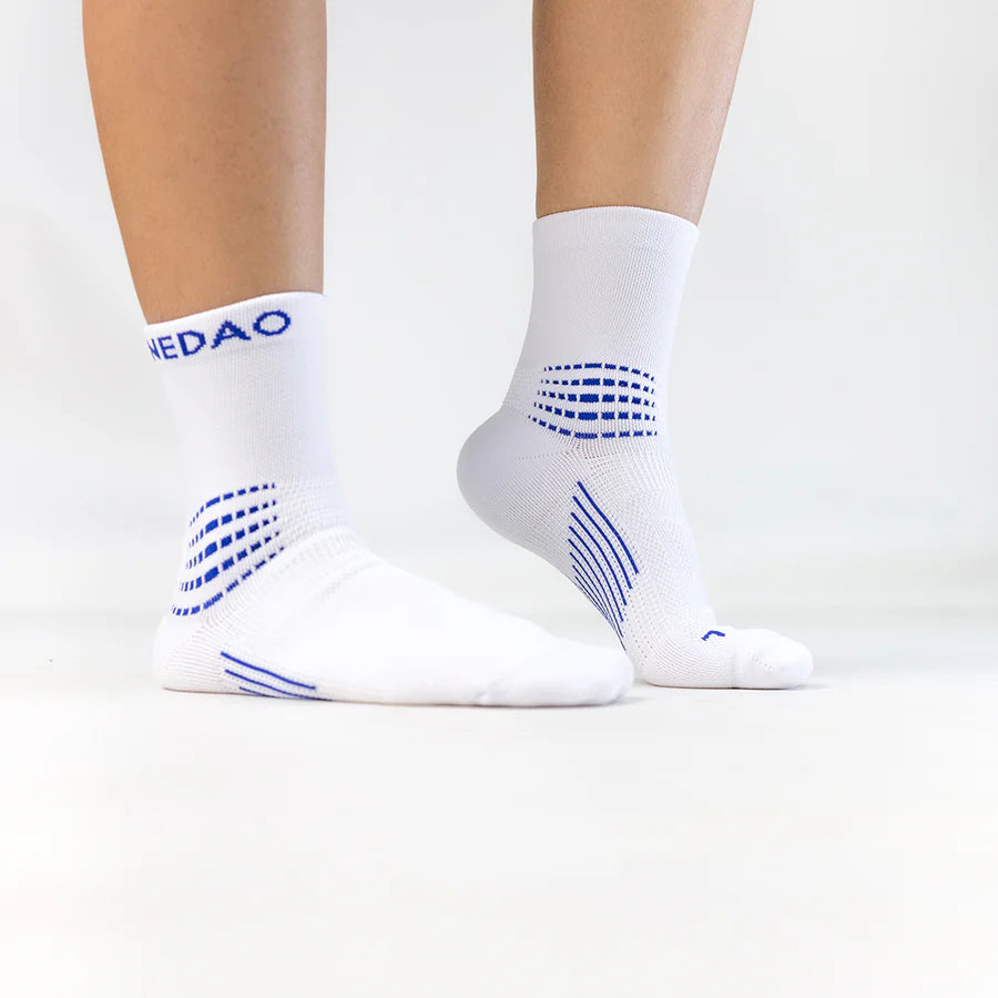 Nedao ArchWrap Ankle Running Socks - White
