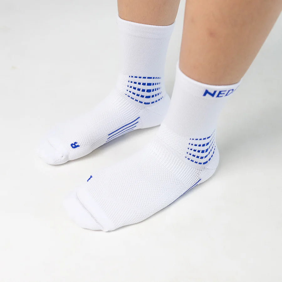 Nedao ArchWrap Ankle Running Socks - White