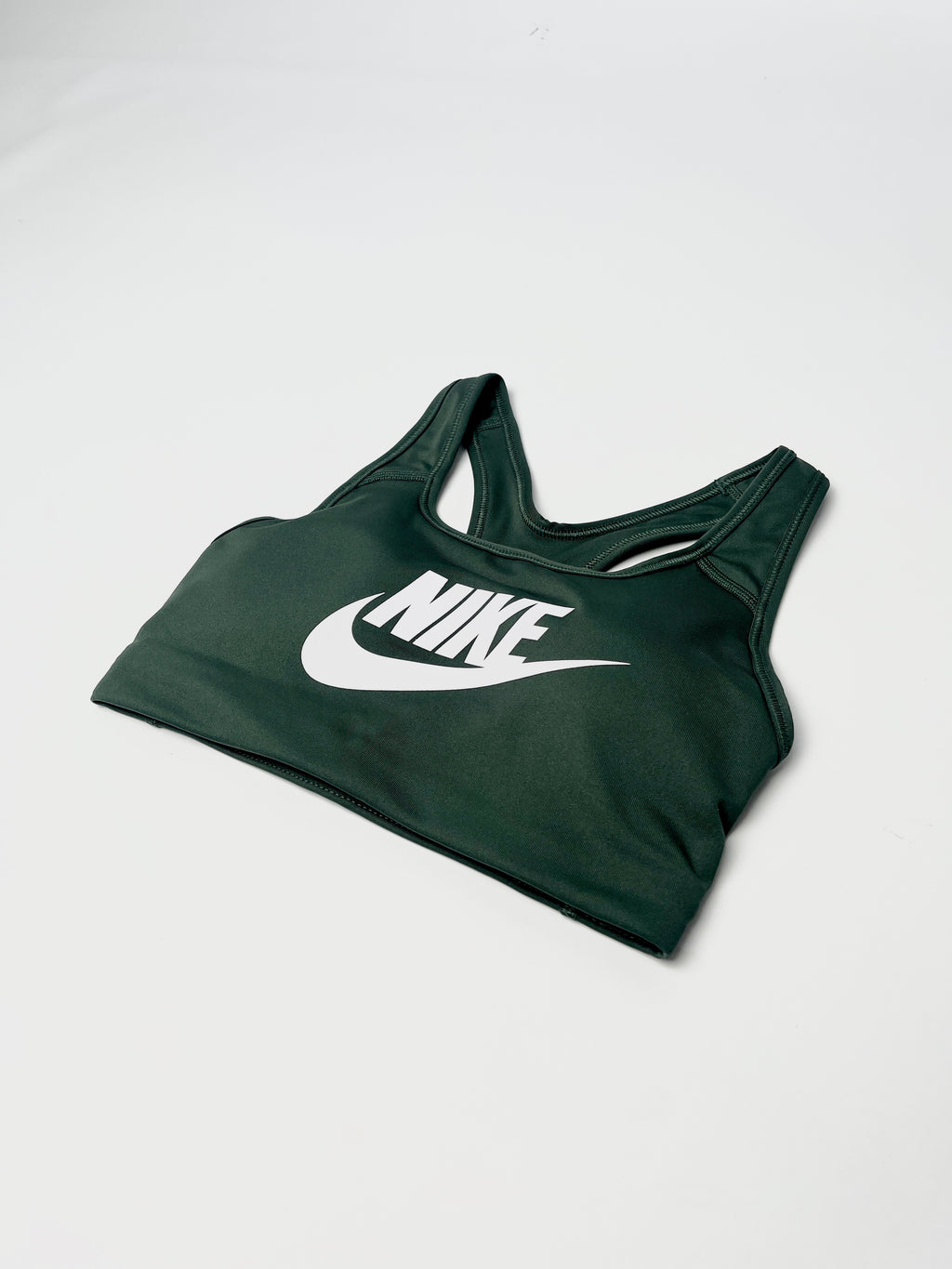 Nike Swoosh Medium Supports Sports Bra - Vintage Green