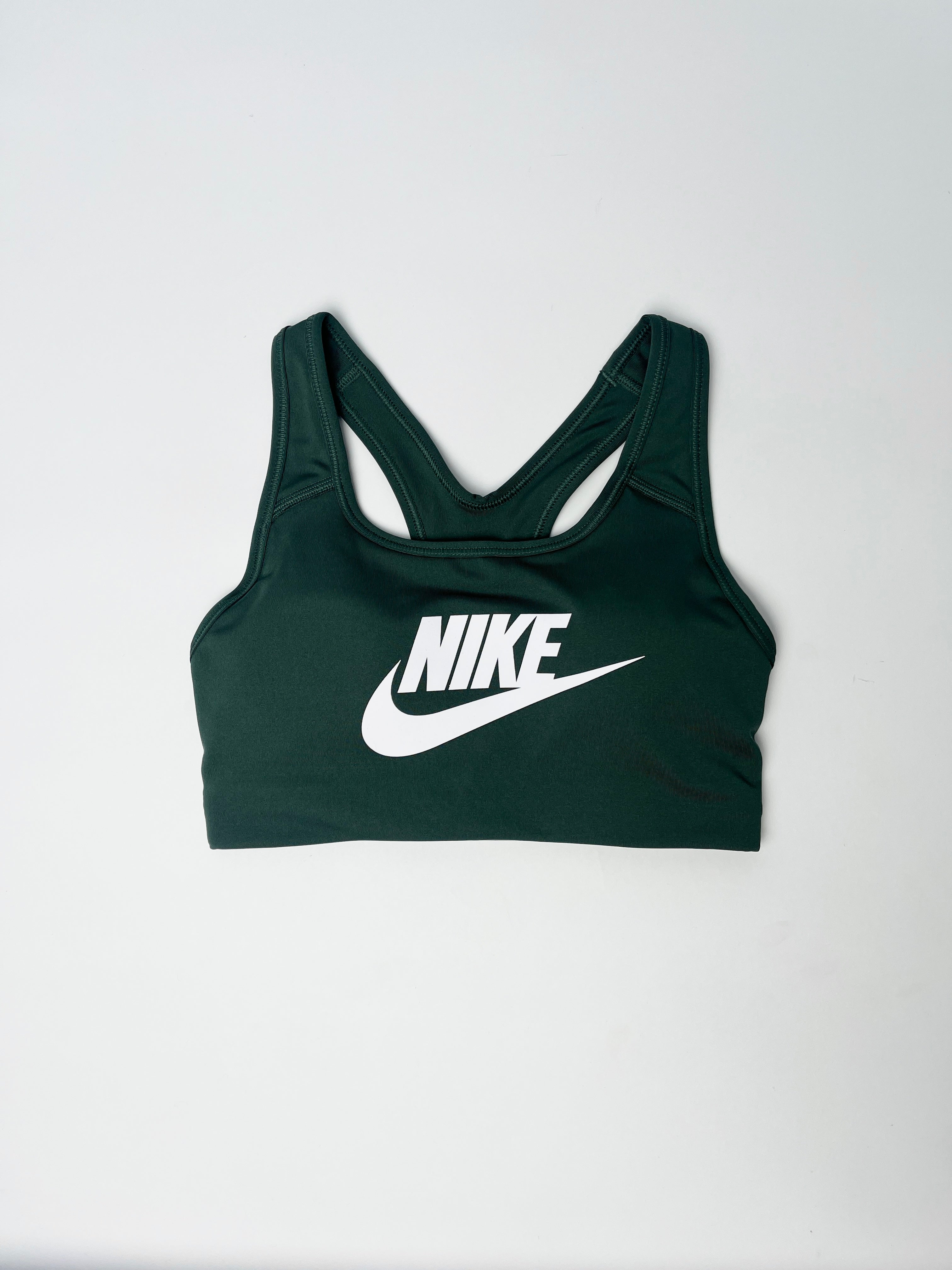 Nike Swoosh Medium Supports Sports Bra - Vintage Green