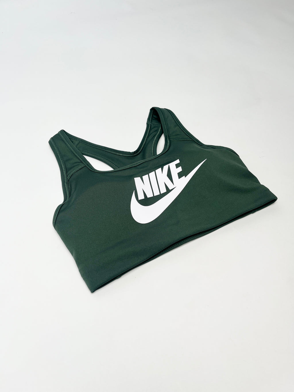 Nike Swoosh Medium Supports Sports Bra - Vintage Green