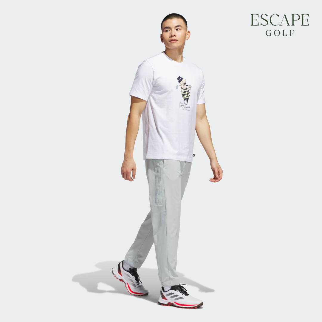 Kaos Golf Pria Putih | Classic Chip Graphic Tee