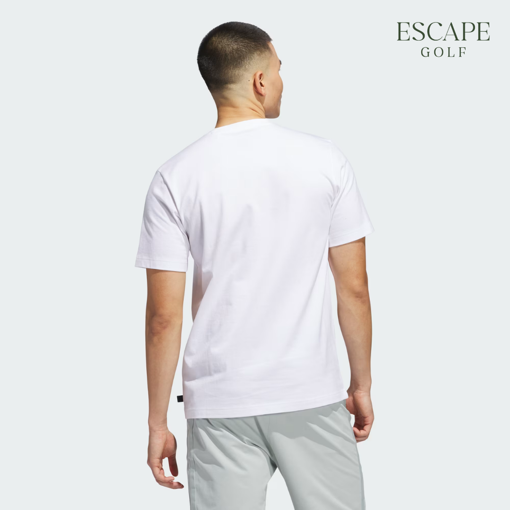 Kaos Golf Pria Putih | Classic Chip Graphic Tee