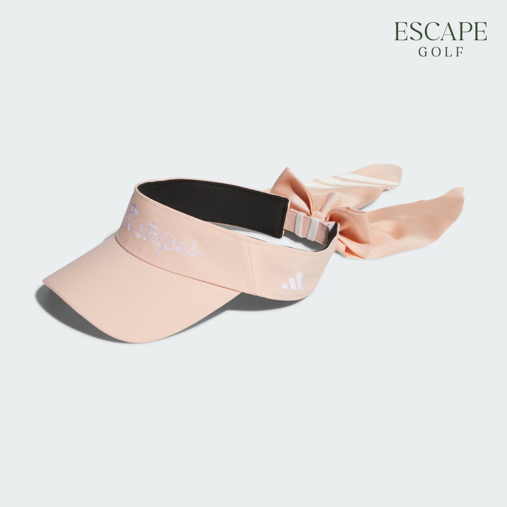 Topi Golf Visor Wanita Pink dengan Ribbon | Adidas Womens Ribbon Visor