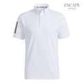 Kaos Polo Golf Pria Putih AEROREADY 3 Stripes | Adidas AEROREADY 3 Stripes Short Sleeve Polo Shirt