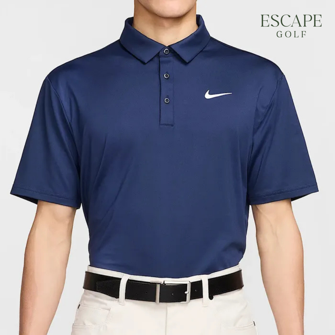 Kaos Polo Golf Dri Fit Navy | Nike Dri-FIT Men's Tour Solid Golf Polo - Midnight Navy