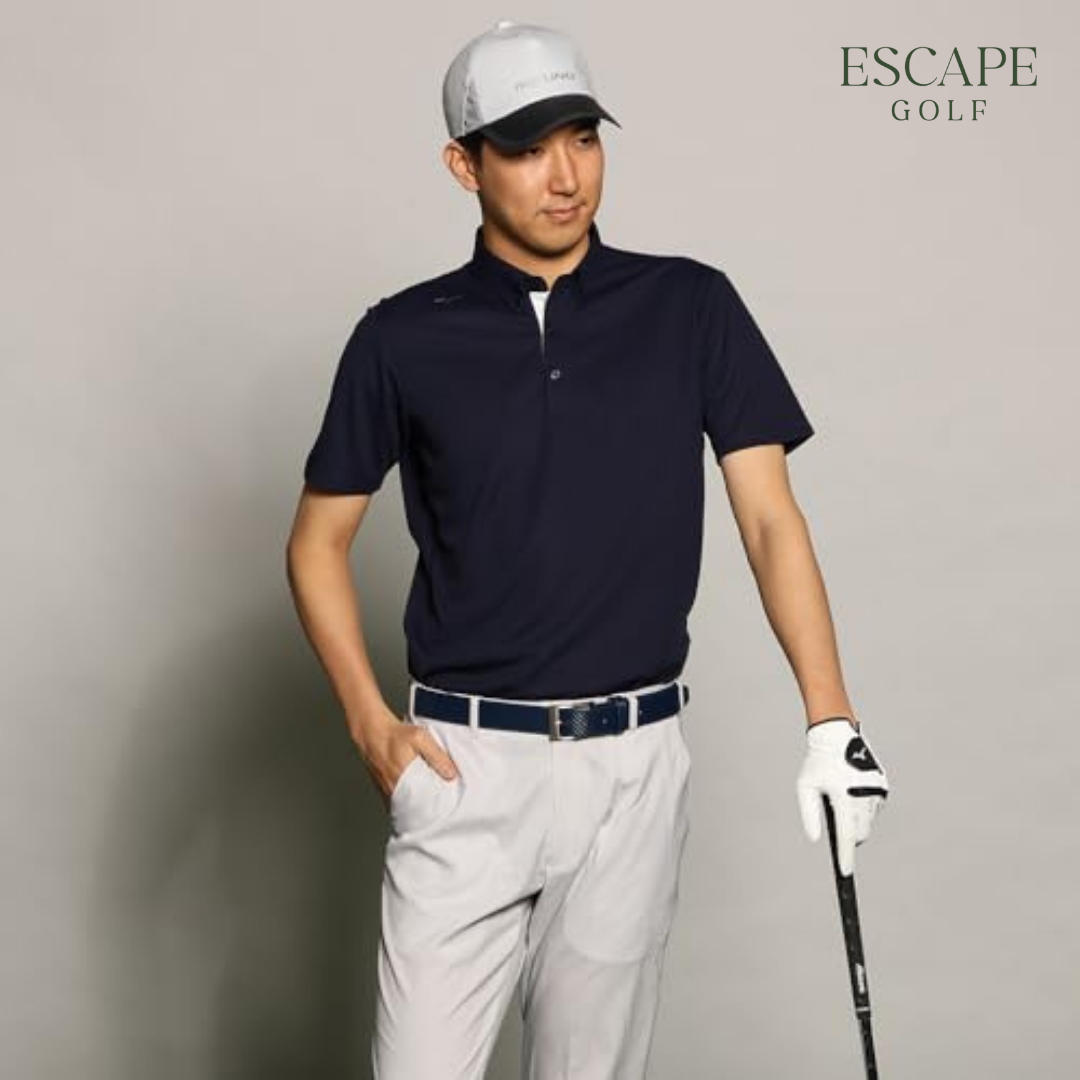 Kaos Polo Golf Hitam Pria | Mizuno Pure Hyper Men's Polo Shirt