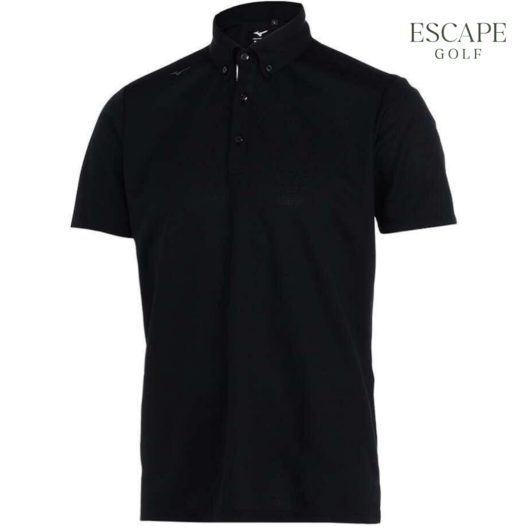 Kaos Polo Golf Hitam Pria | Mizuno Pure Hyper Men's Polo Shirt