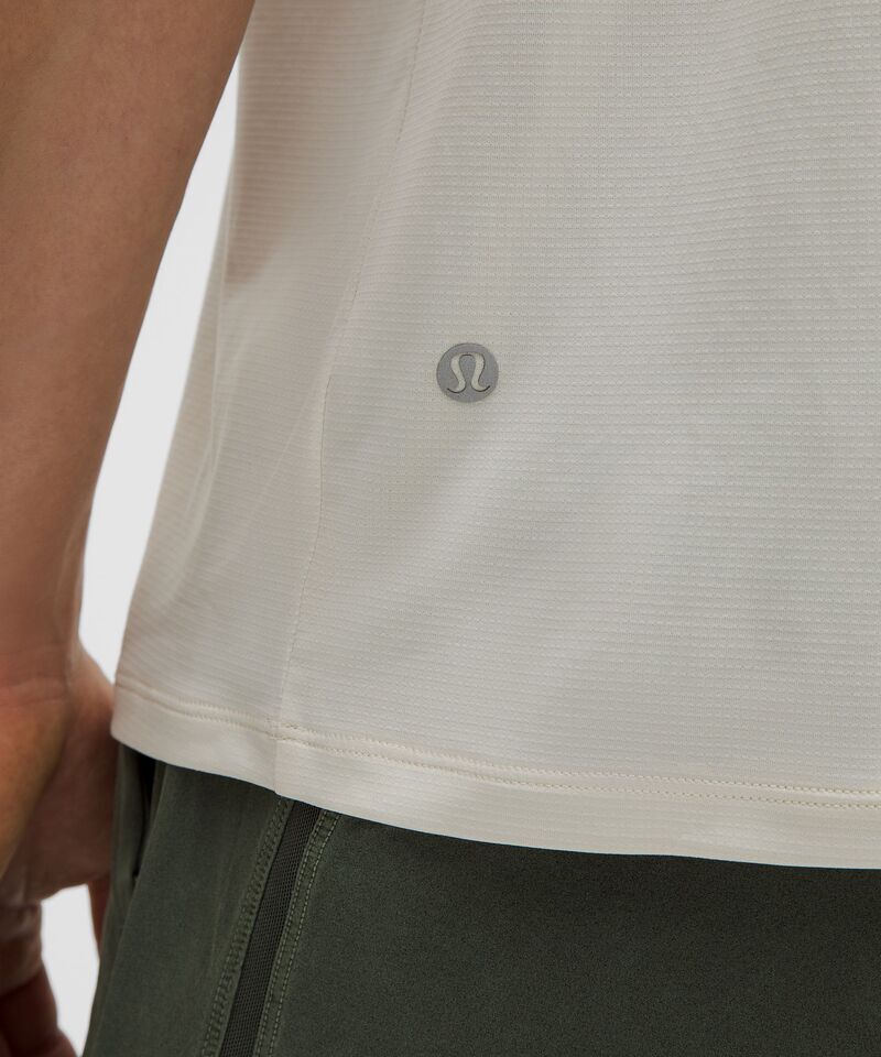 Lululemon Mile Maker Run Crew Lightweight Short-Sleeve Men's T-Shirt - VPOR (OFF WHITE)