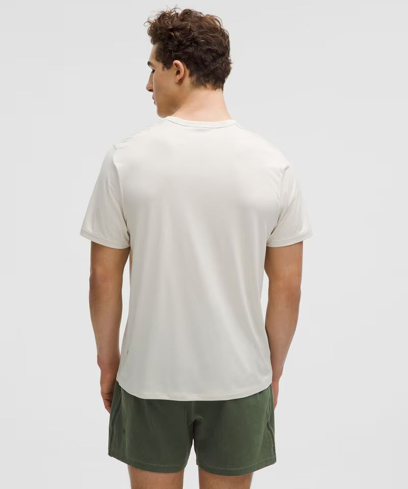 Lululemon Mile Maker Run Crew Lightweight Short-Sleeve Men's T-Shirt - VPOR (OFF WHITE)