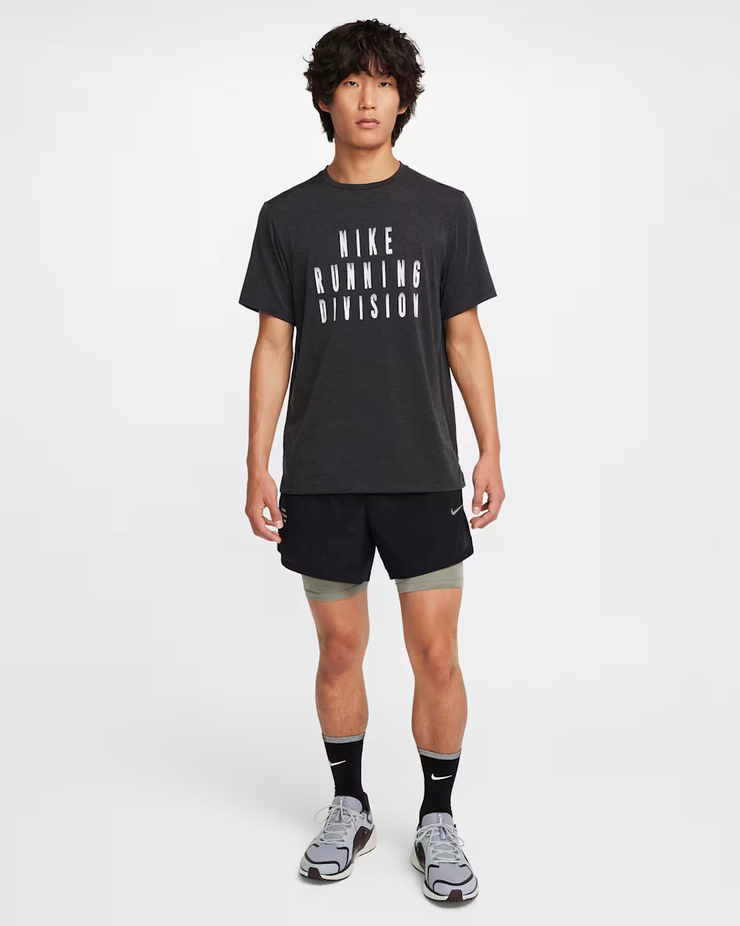 Nike Stride Running Division 2-in-1 Men's Short - Black