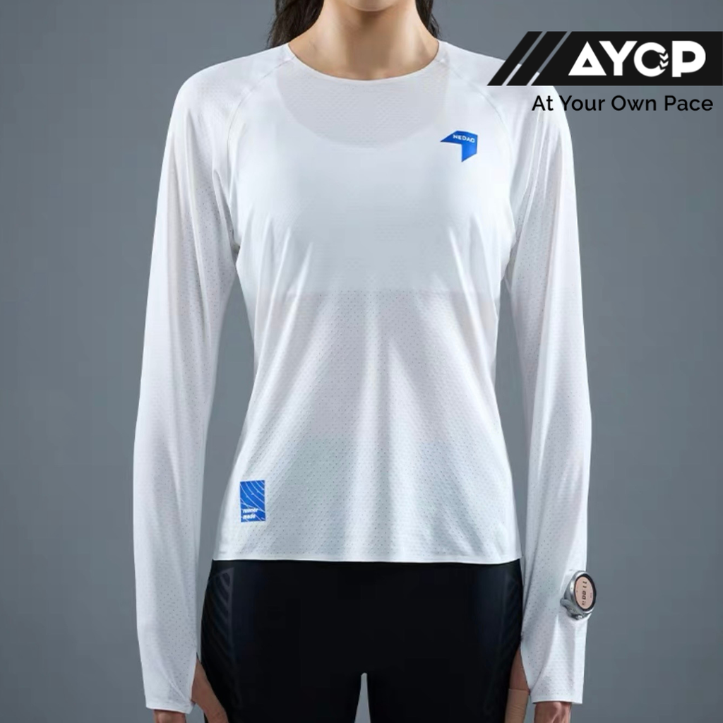 Kaus Lengan Panjang Lari Wanita Nedao Swiftbreeze V2.0