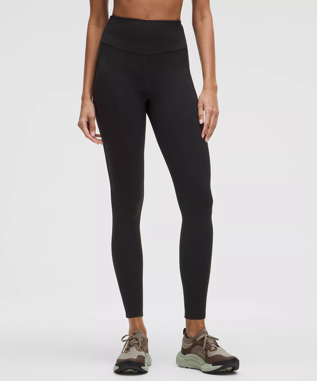 Lululemon Fast and Free High-Rise Fleece Tight 28 Inch - Black