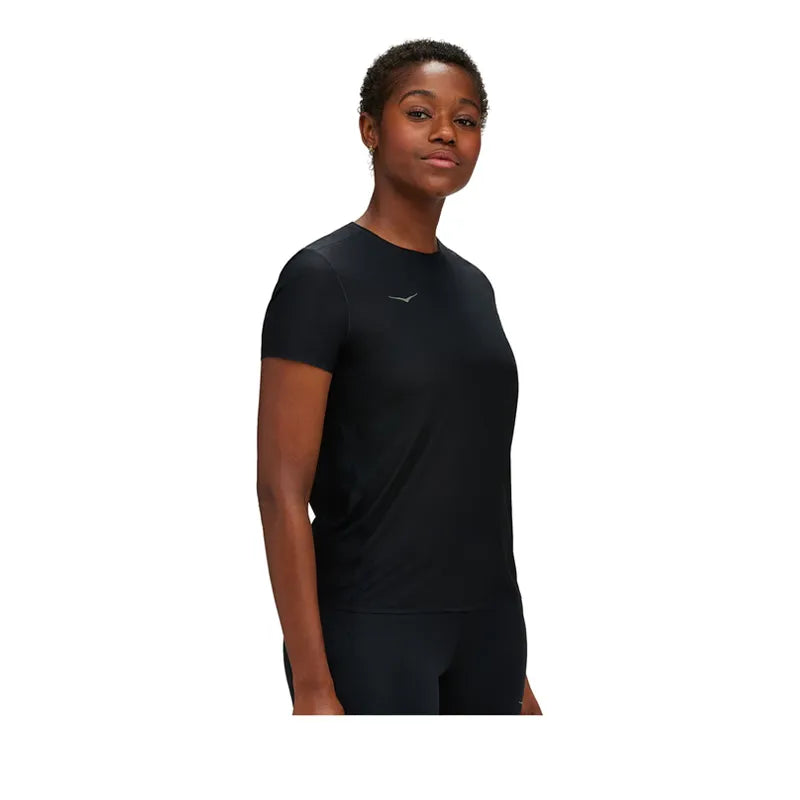 Hoka Airolite Running Short Sleeve - Black