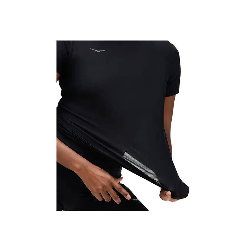 Hoka Airolite Running Short Sleeve - Black