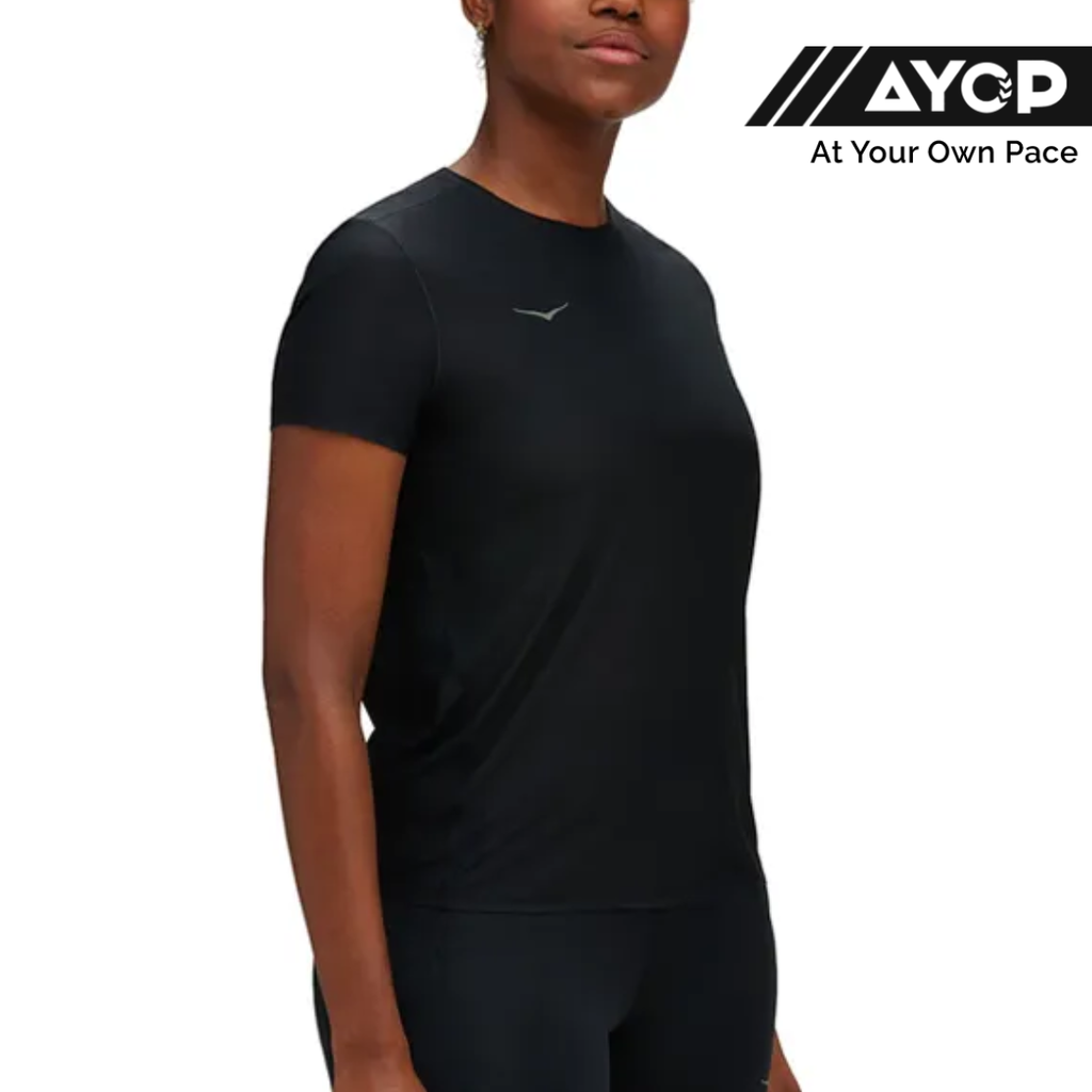 Hoka Airolite Running Short Sleeve - Black