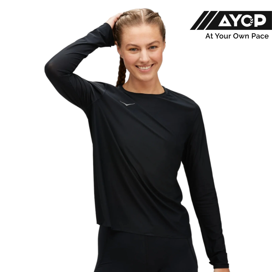Hoka Airolite Running Long Sleeve - Black