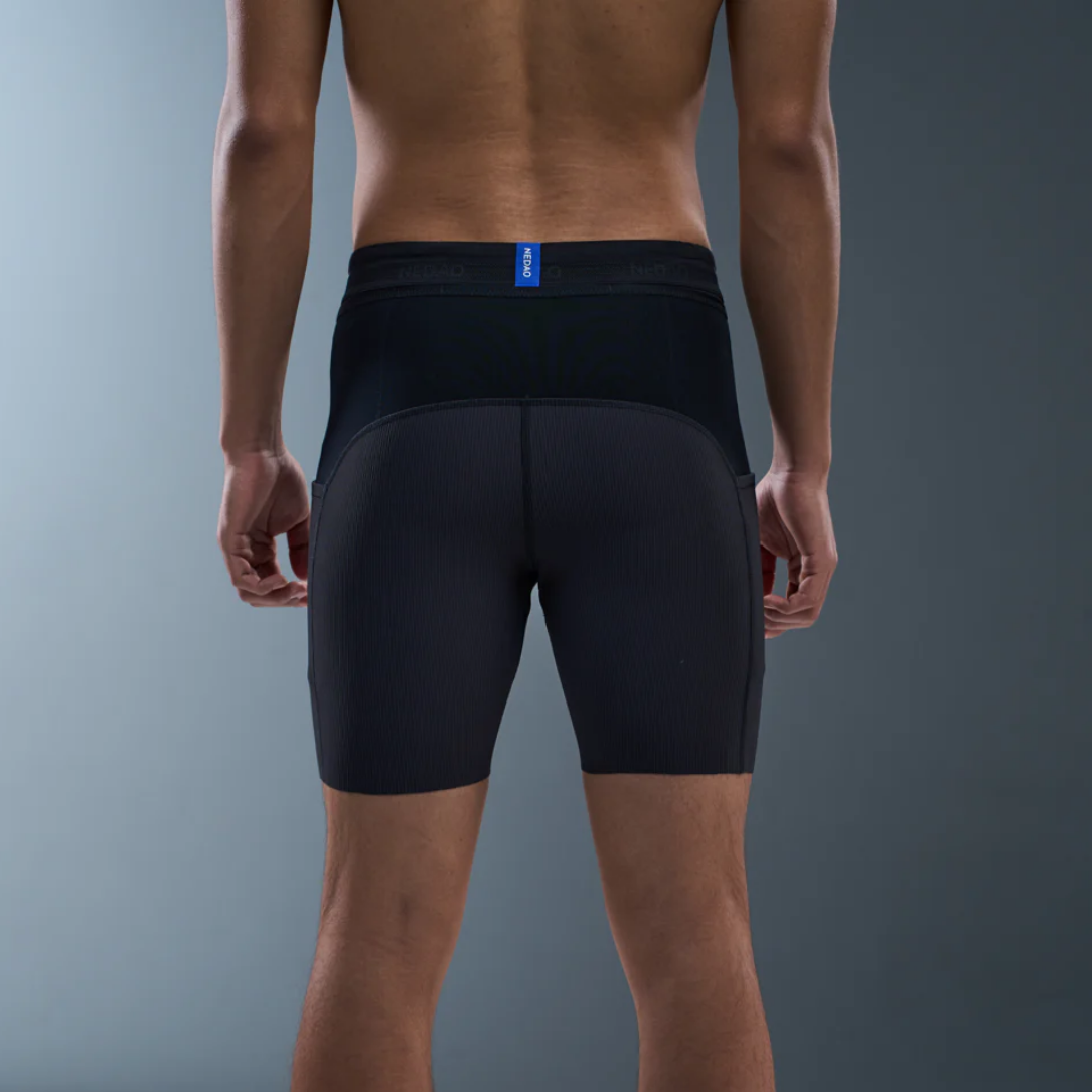 Nedao VelocityX 1/2-Length Pro 7-inch Men's Tights - Mountain Blue