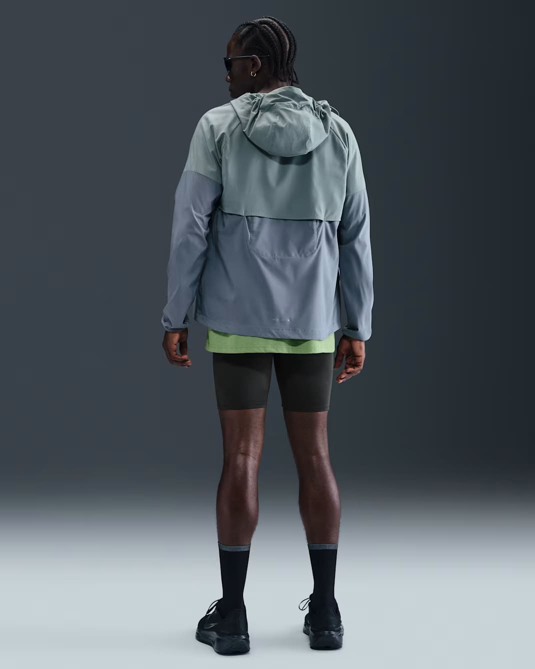 Nike Dri-FIT Fast 1/2 Length Men's Running Tights - Seaweed