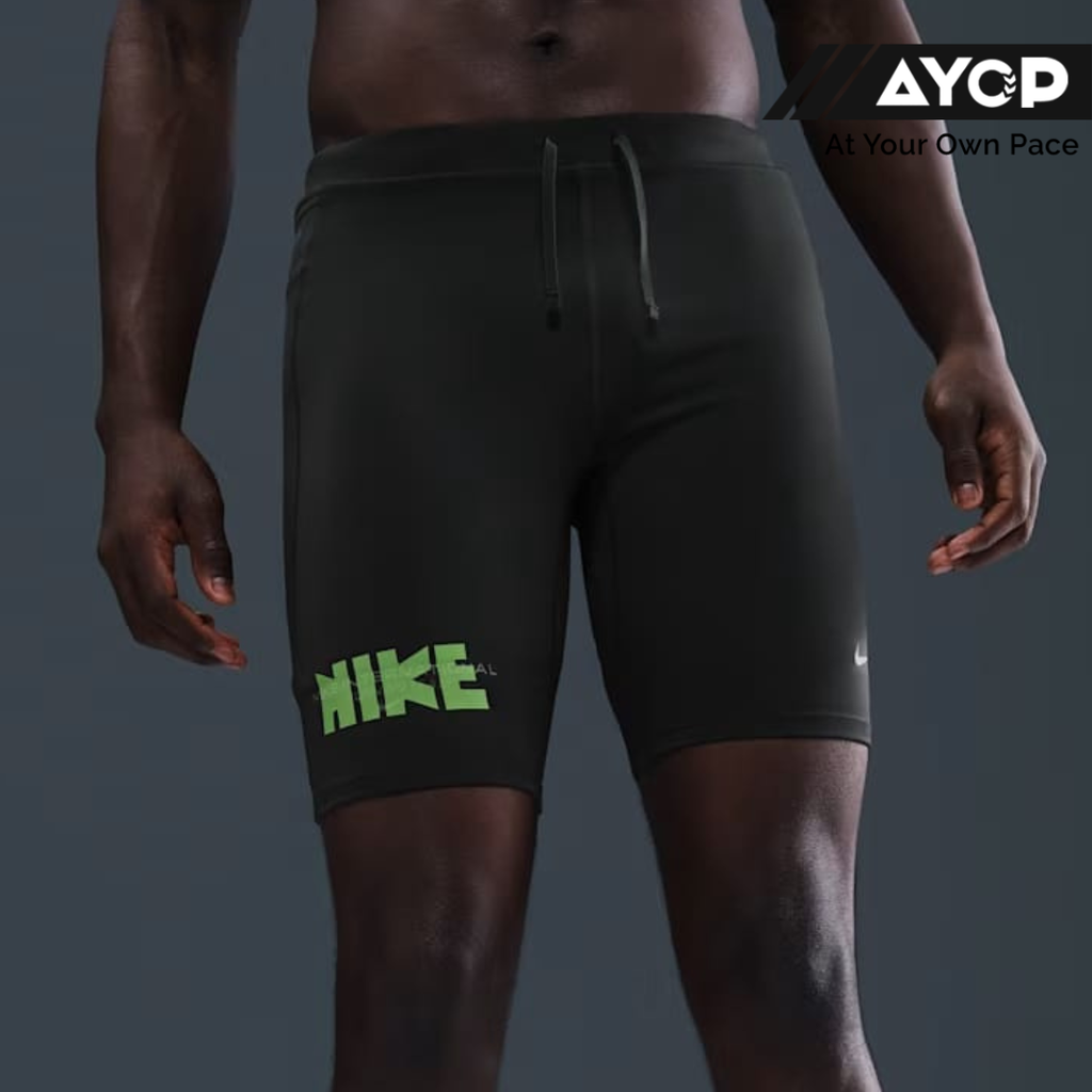 Nike Dri-FIT Fast 1/2 Length Men's Running Tights - Seaweed