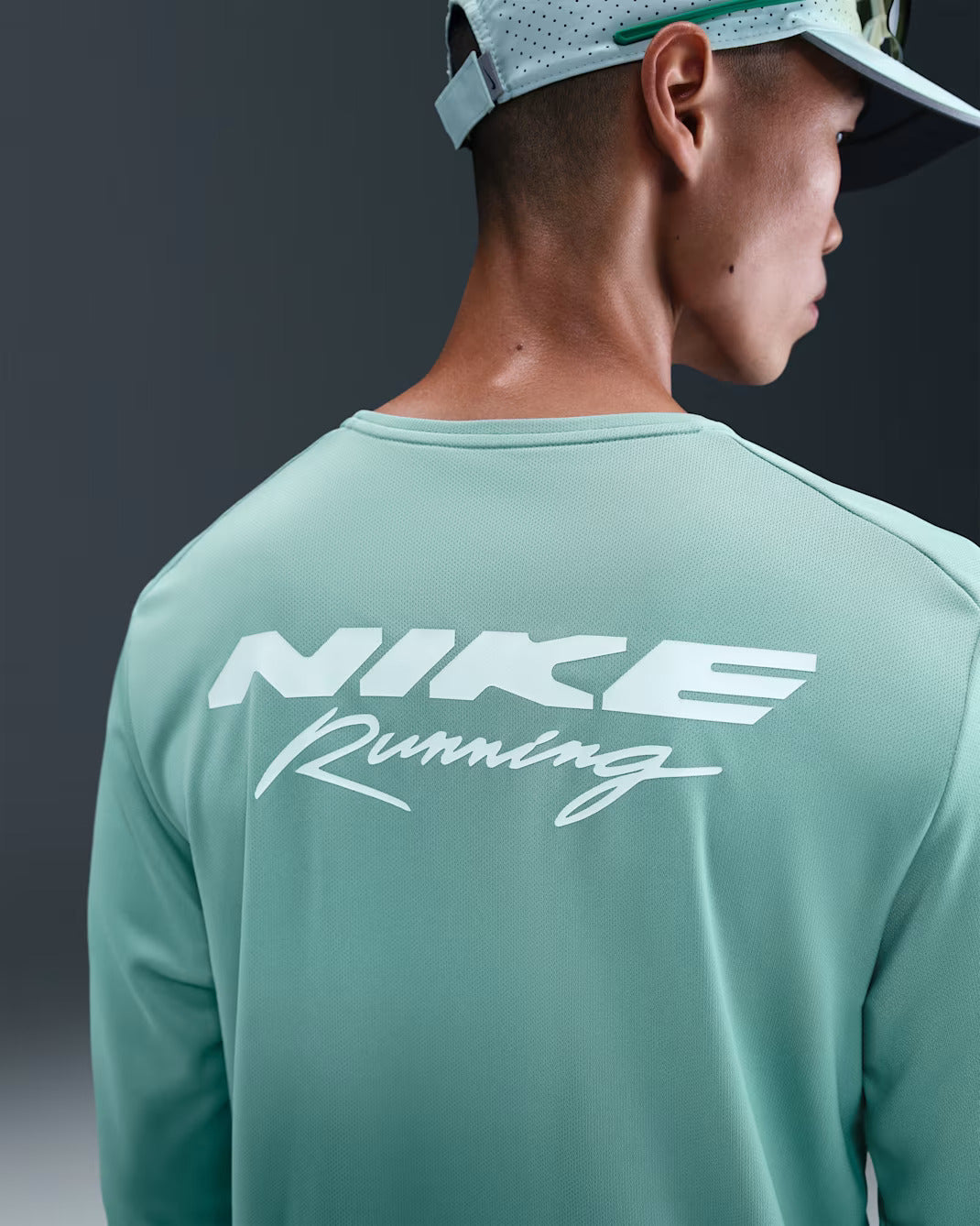 Nike Dri-FIT UV Miler Men's Long Sleeve - Cannon