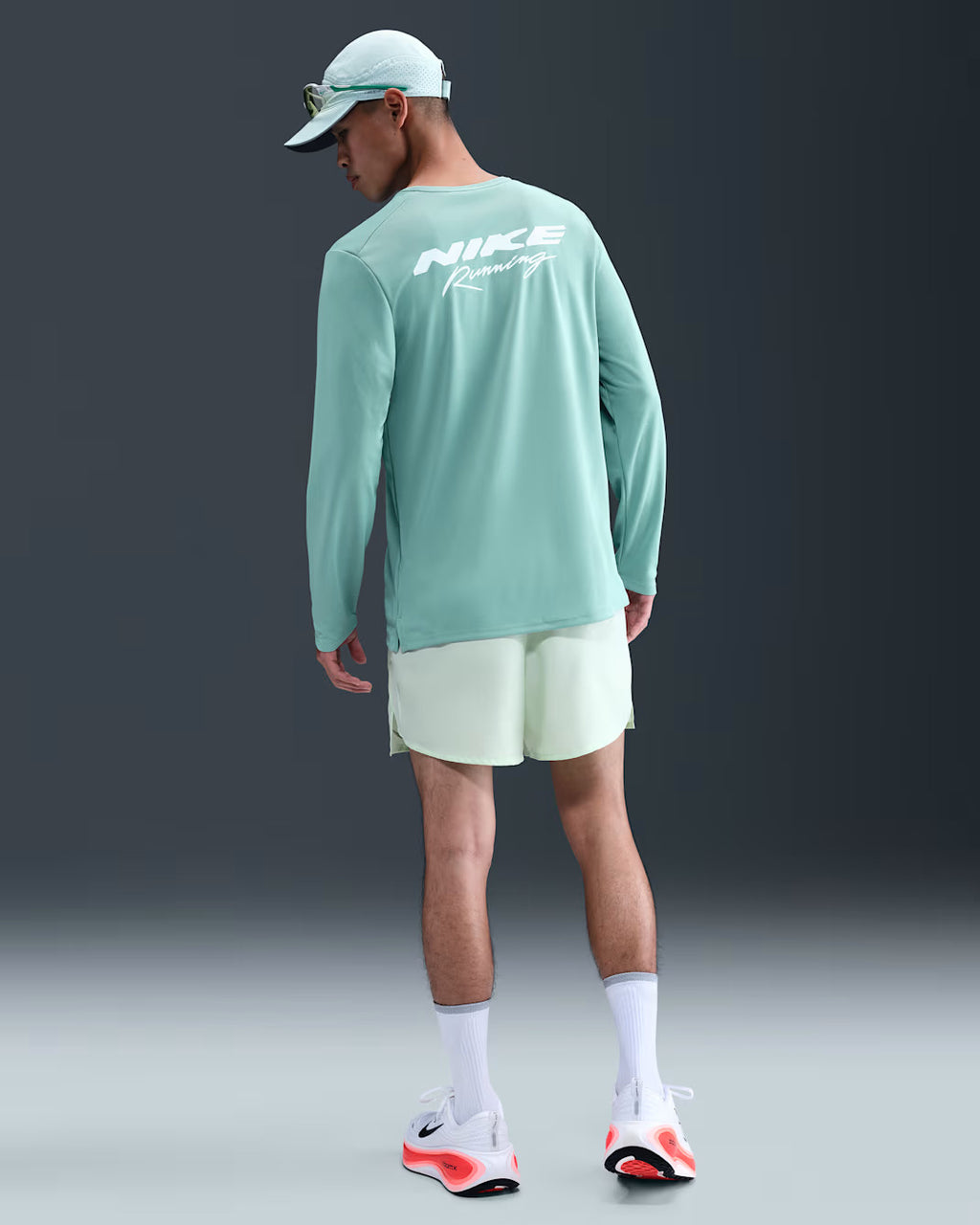 Nike Dri-FIT UV Miler Men's Long Sleeve - Cannon