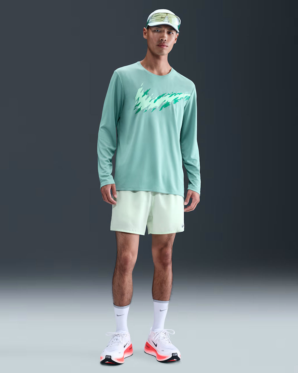 Nike Dri-FIT UV Miler Men's Long Sleeve - Cannon
