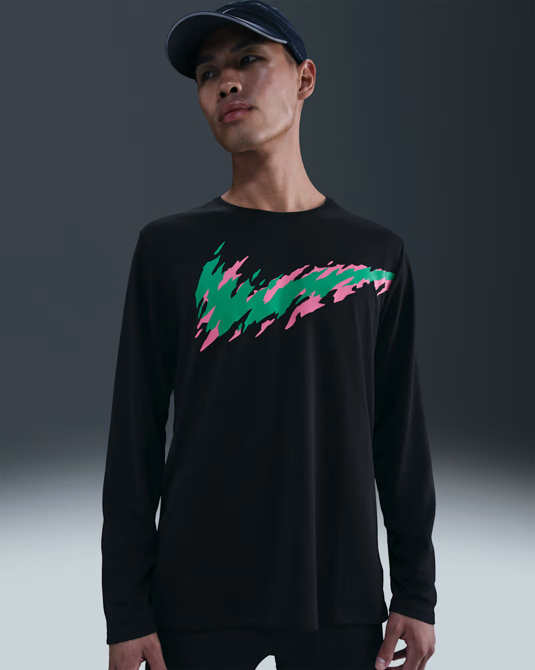 Nike Dri-FIT UV Miler Men's Long Sleeve - Black