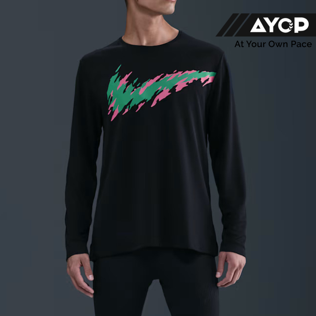 Nike Dri-FIT UV Miler Men's Long Sleeve - Black