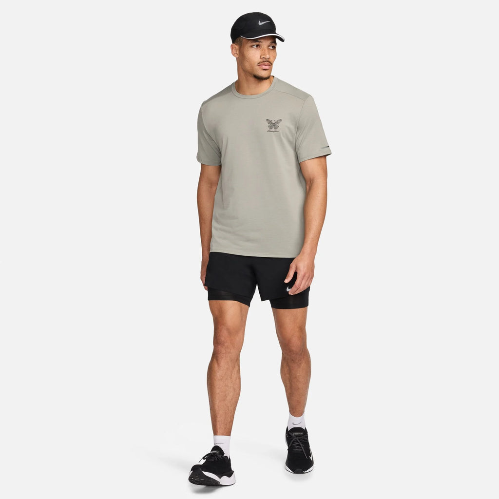 Nike Rise 365 Running Division Dry-Fit Short Sleeve - Grey