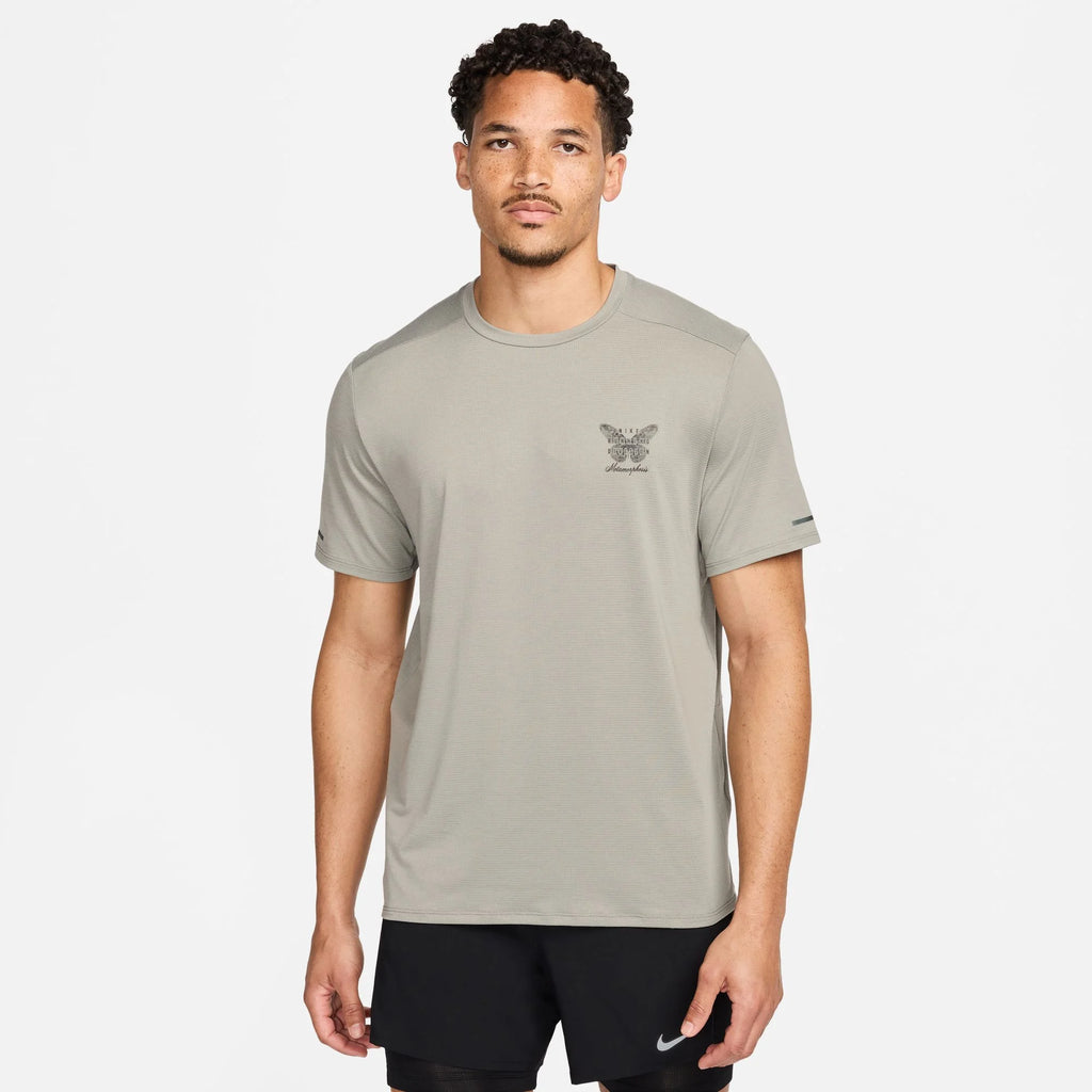 Nike Rise 365 Running Division Dry-Fit Short Sleeve - Grey