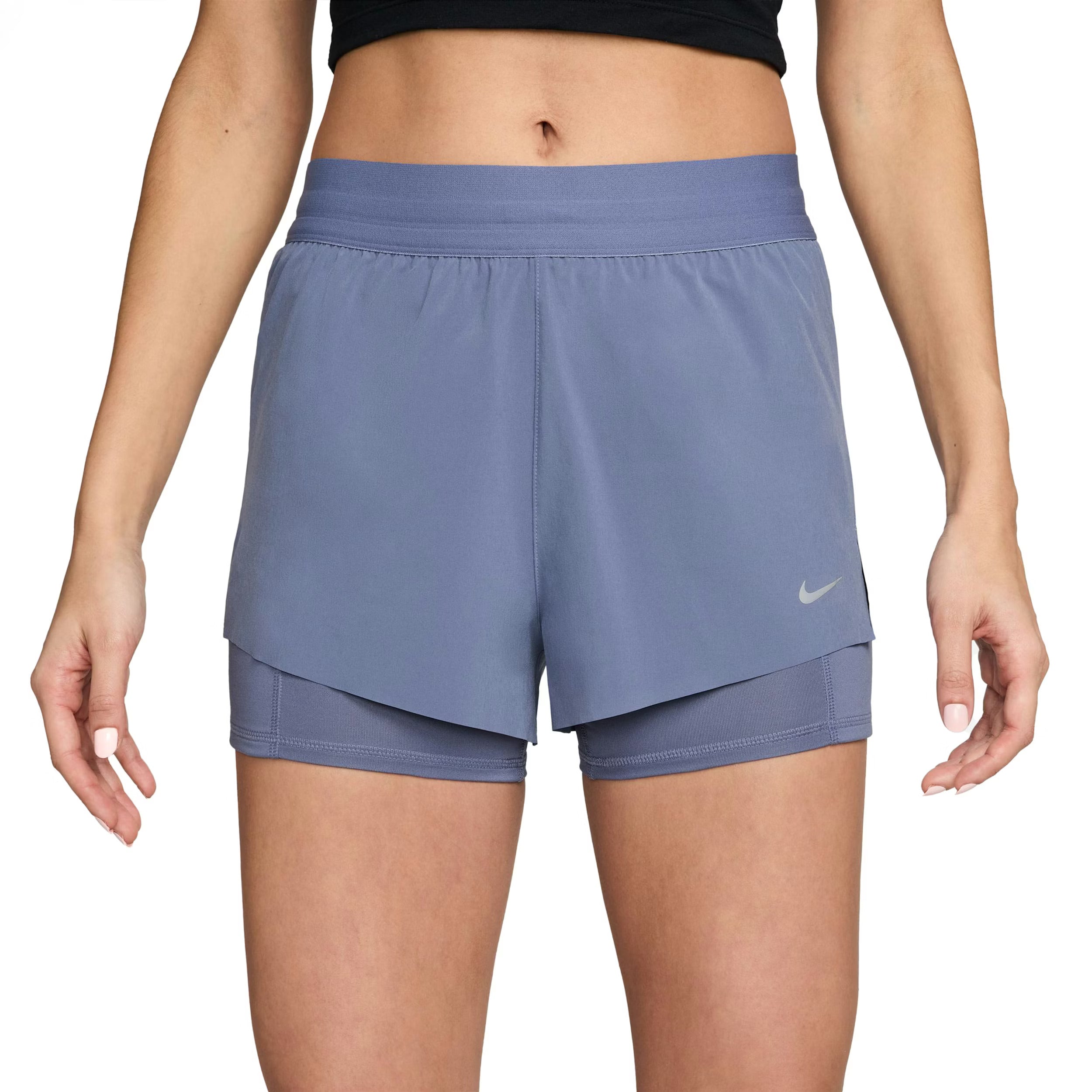 Nike Dri-FIT Swift Mid Rise 2-in-1 Women's Running Short - World Indigo