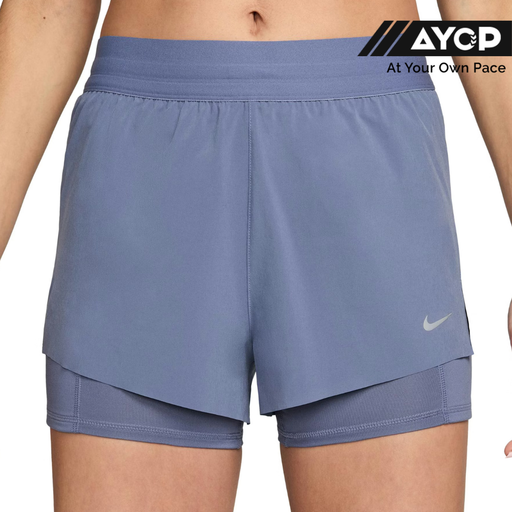 Nike Dri-FIT Swift Mid Rise 2-in-1 Women's Running Short - World Indigo