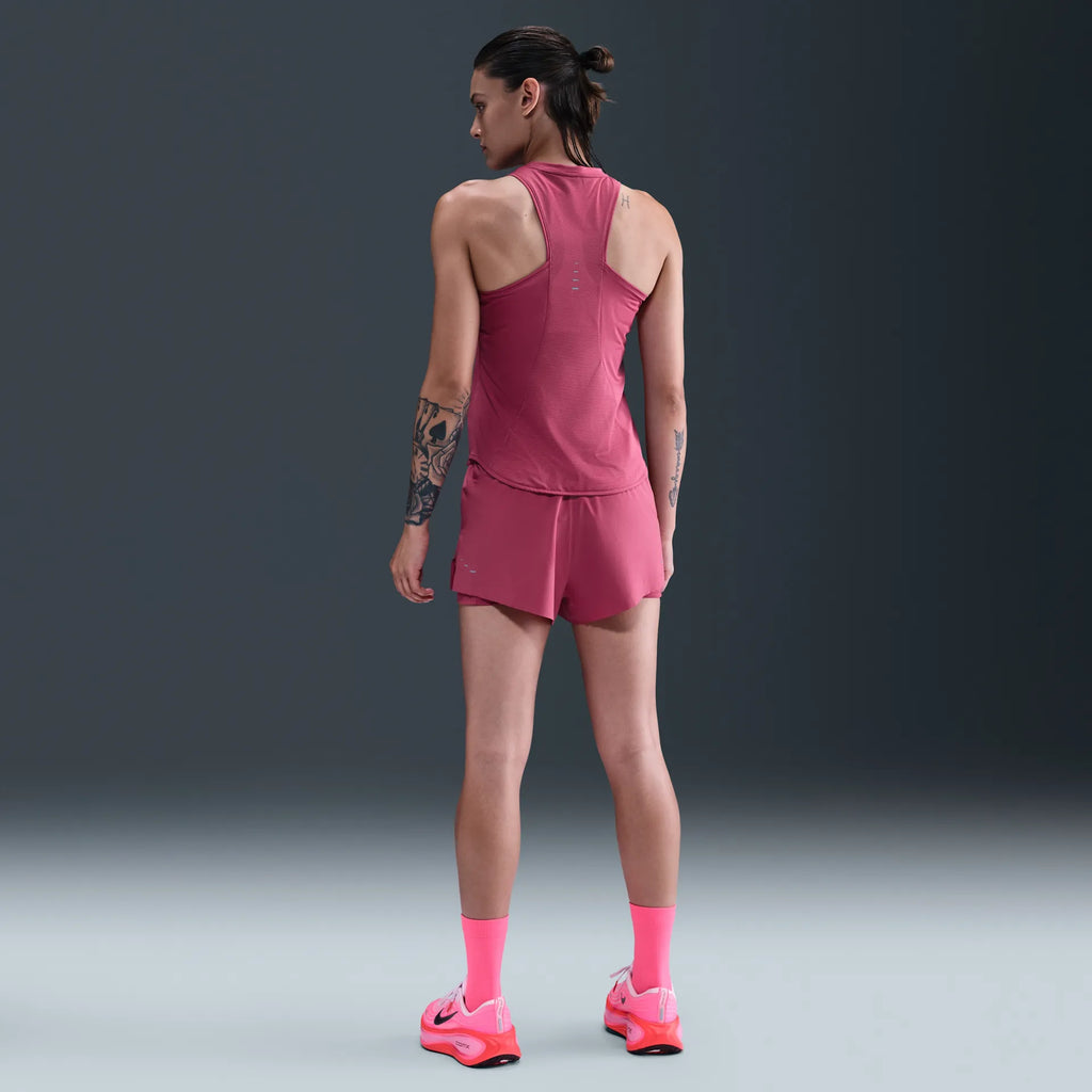 Nike Dri-FIT Swift Mid Rise 2-in-1 Women's Running Short - Sweet Beet
