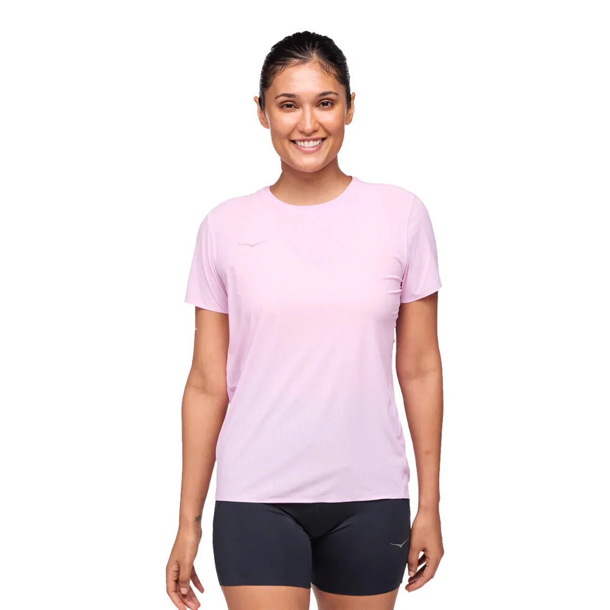 Hoka Airolite Women's Running Short Sleeve - Pink