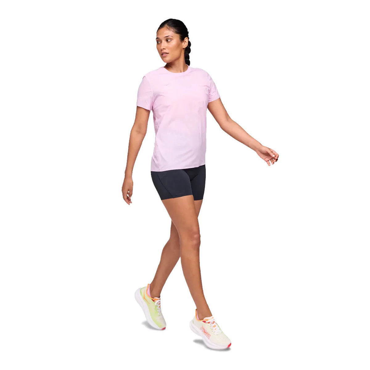 Hoka Airolite Women's Running Short Sleeve - Pink