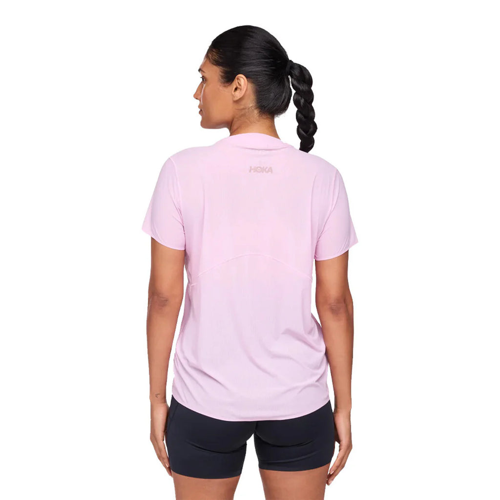 Hoka Airolite Women's Running Short Sleeve - Pink