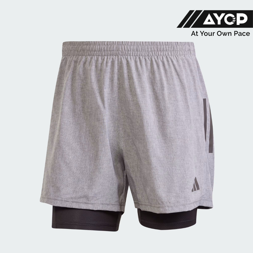 Adidas OTW Climacool 2-in-1 5 Inch Men's Shorts - Grey Six