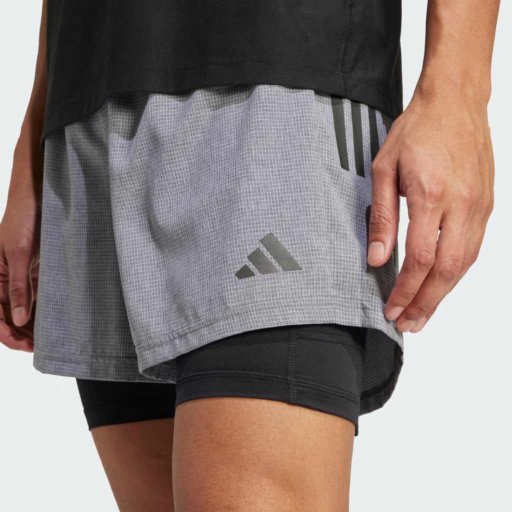 Adidas OTW Climacool 2-in-1 5 Inch Men's Shorts - Grey Six