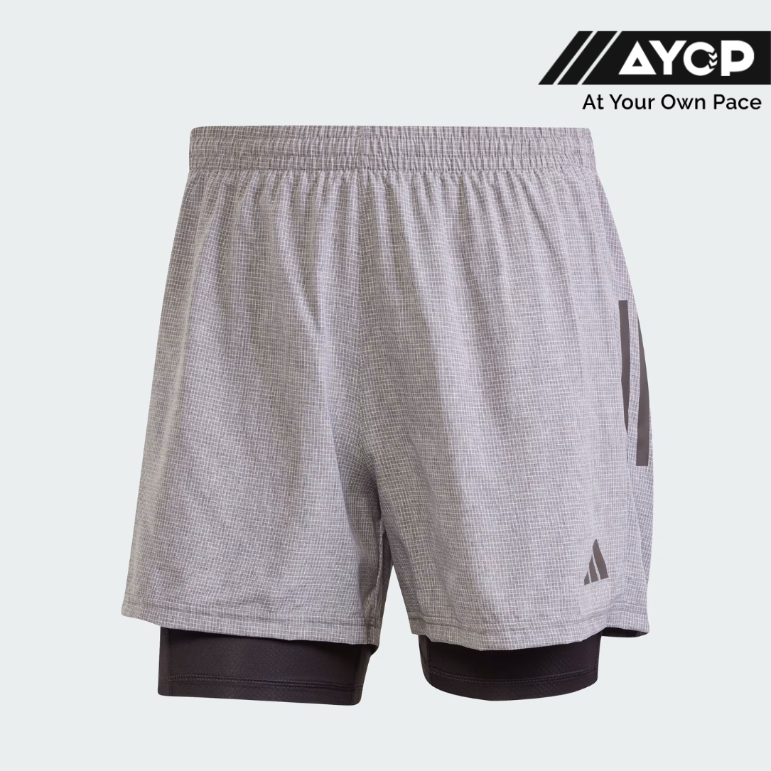 Adidas OTW Climacool 2-in-1 5 Inch Men's Shorts - Grey Six